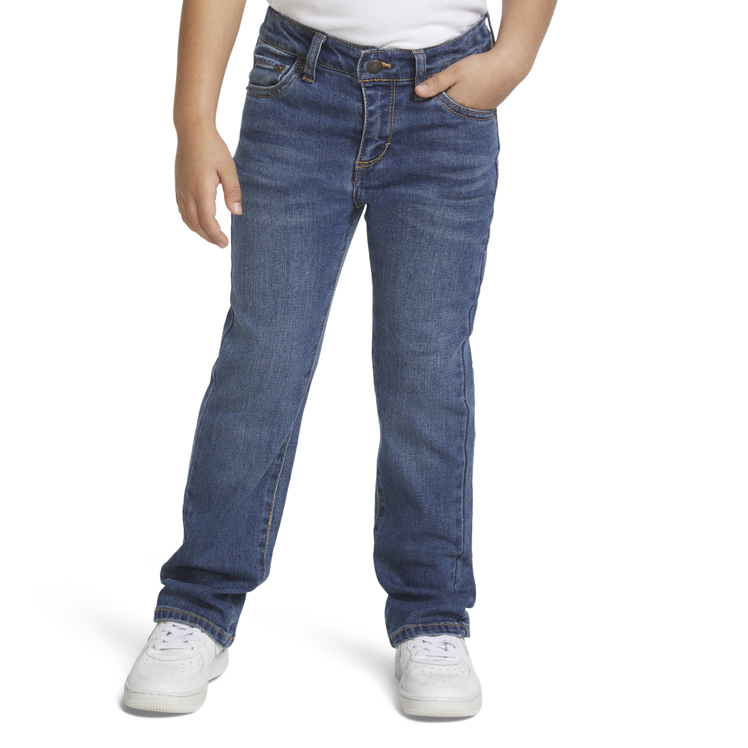 Levi's Little Girls' Classic Bootcut Blue Wash Denim Jeans - DARK BLUE